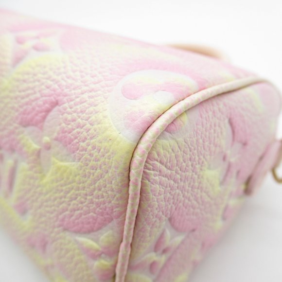 LOUIS VUITTON Nano Speedy Summer Stardust Pink Monogram empreinte leather M81508 - Picture 8 of 10